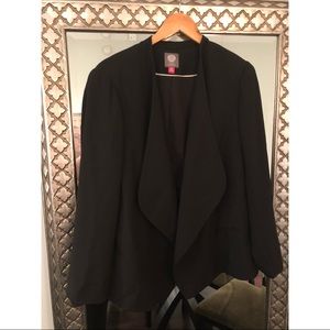 Vince Camuto Draped Black Blazer/Jacket